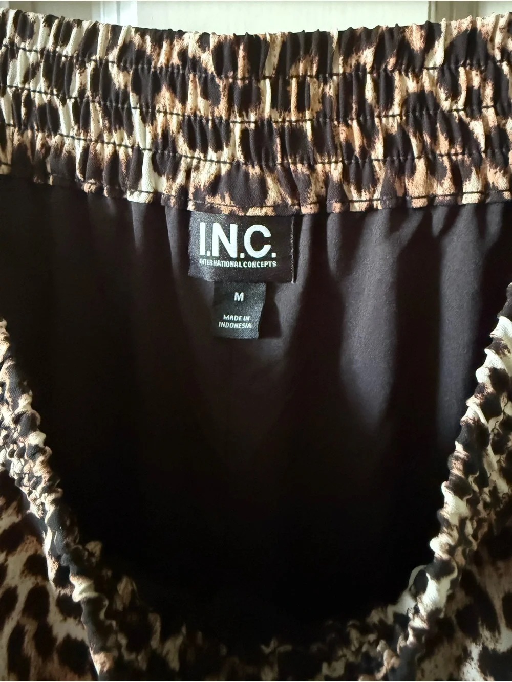 INC International Concepts Leopard Print Wide-leg Pants in Brown and Black - Picture 3 of 7